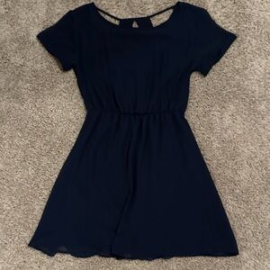 Dee Elle Navy Blue Casual Dress